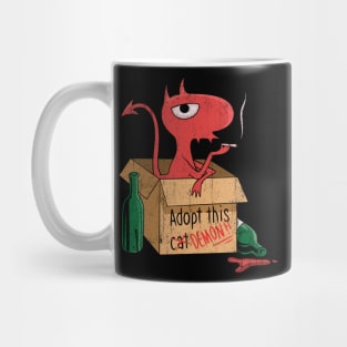 Adopt This / Cat// Demon Vintage Mug